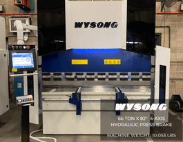 Wysong MB66-82  Hydraulic Press Brake (#4231)