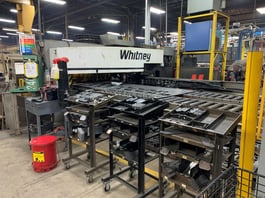 2013 Whitney 3400 XP Combination CNC Punch / Plasma Cutting System (#4851)
