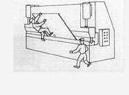 When operating machinery, it's important to be careful, or else accidents can happen.