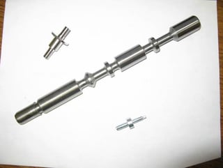 Some parts from a Swiss turning machine.