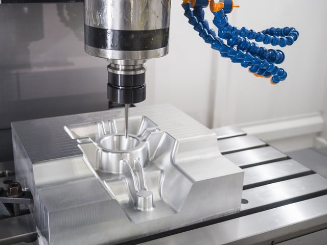 A picture of a vertical CNC machining center.