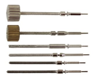 Different turning machine pieces.
