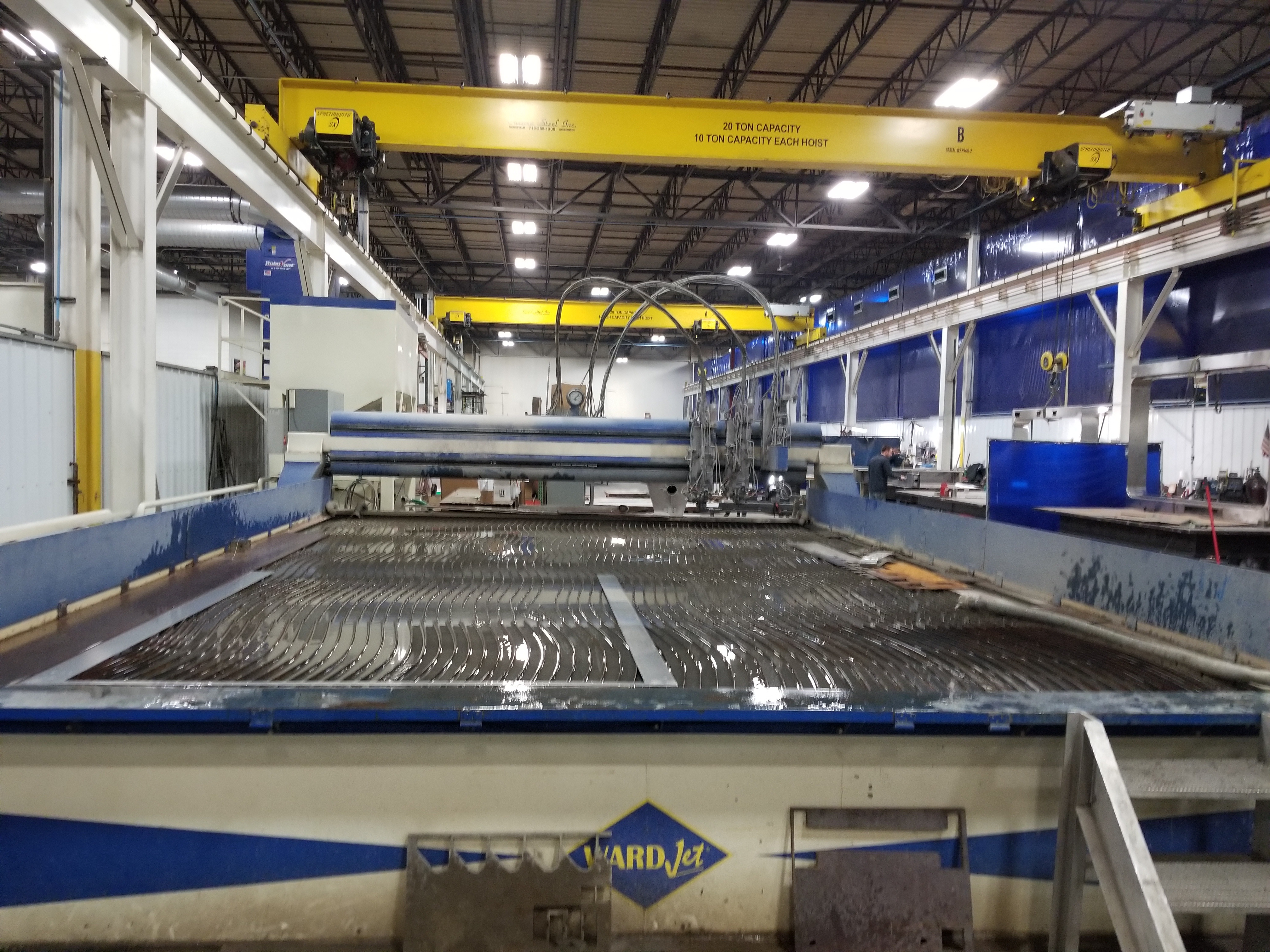 2013 Wardjet R-2014 5-Axis 14’ X 20’ Waterjet System (#1918)