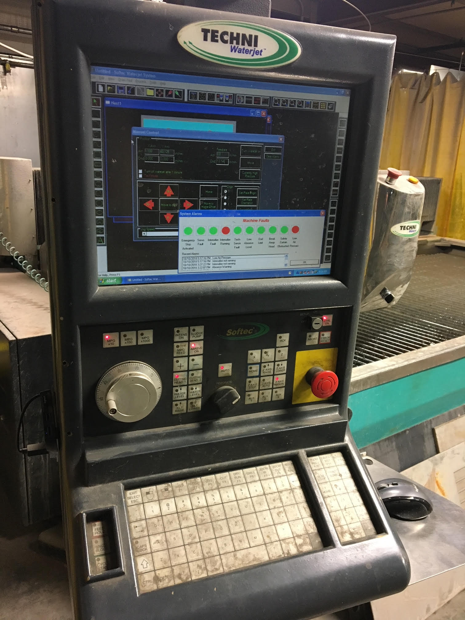 2006 Techni Techjet 3000-X2 Waterjet Cutting System (#3949)